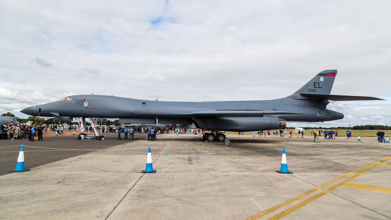 B1-B Lancer Bomber on the tarmac