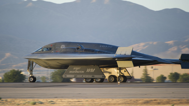 B-2 Spirit Stealth Bomber ready to take-off