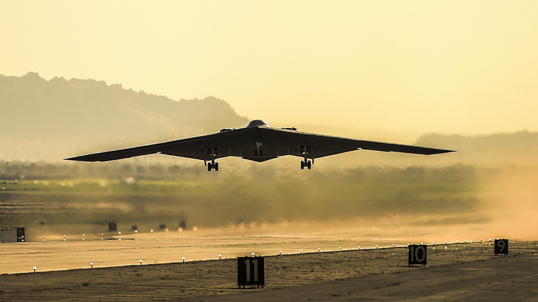 B-2 Bomber landing