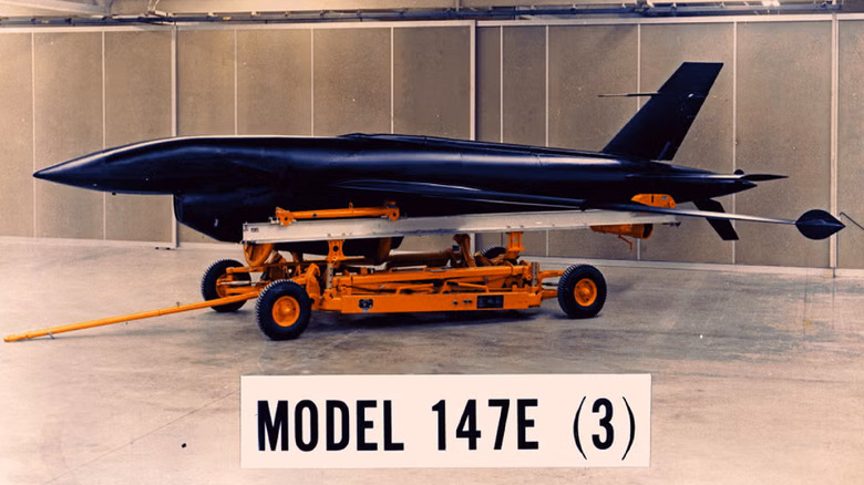 A Ryan Model 147E (Airframe 3) on a transport trolley