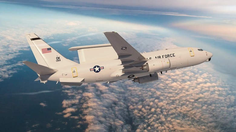 USAF's Boeing E-7 Wedgetail in flight