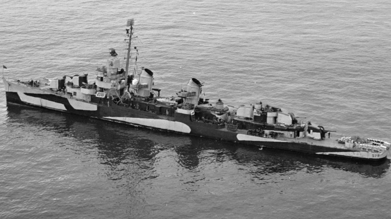 The USS William D. Porter (DD-579) at sea