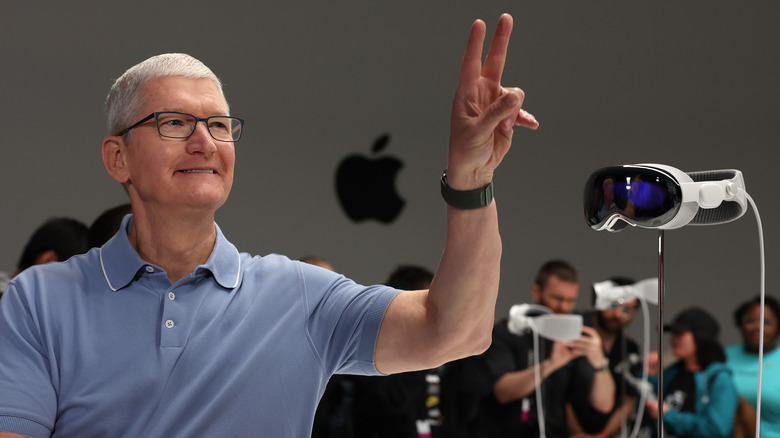 Tim Cook and Apple Vision Pro