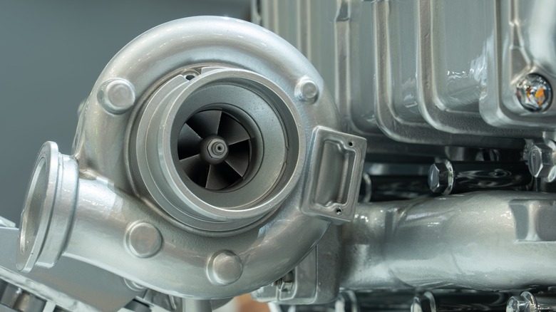 generic turbocharger on engine