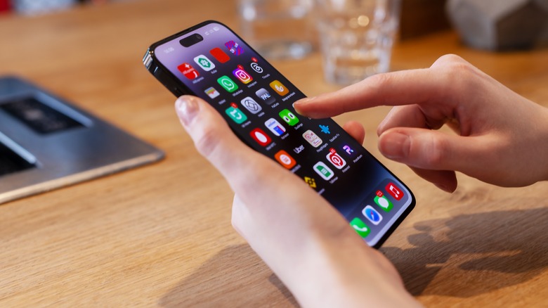 smartphone in hands
