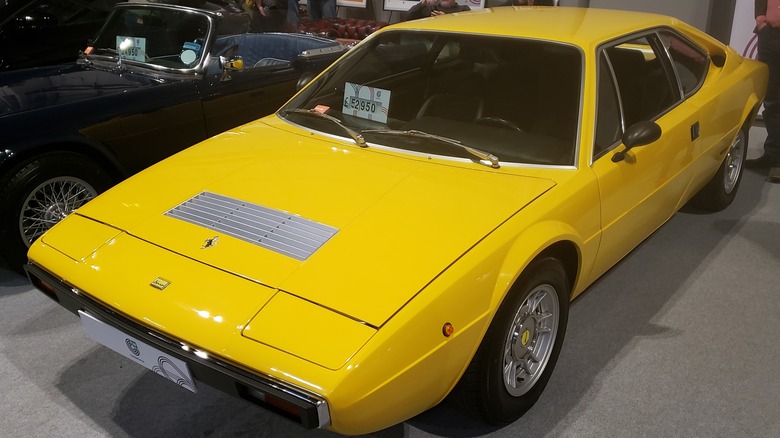Ferrari Dino 208 in a showroom