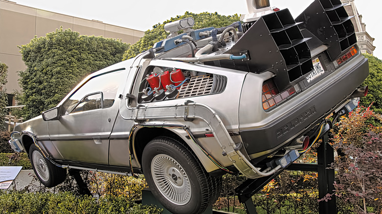 Back to the Future DeLorean on display