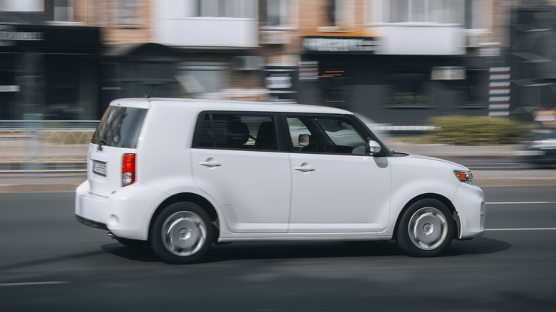 Scion xB road driving