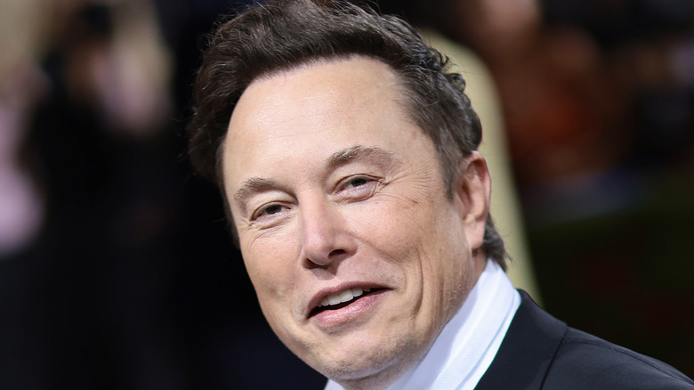 Elon Musk smiling at camera 