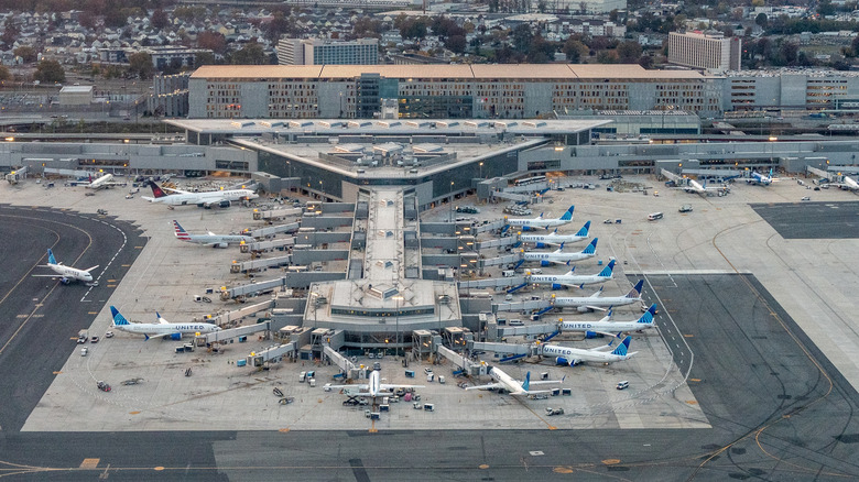 United Airlines hub at Newark airport