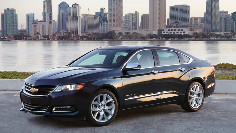 2019 Chevy Impala parked waterfront