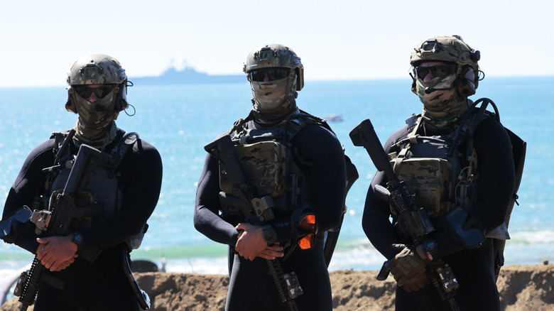 A team of U.S. Navy SEALS