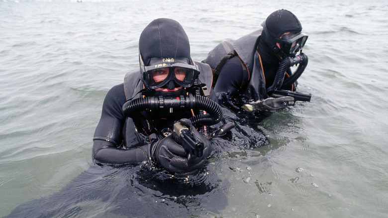 US Navy SEAL amphibious training