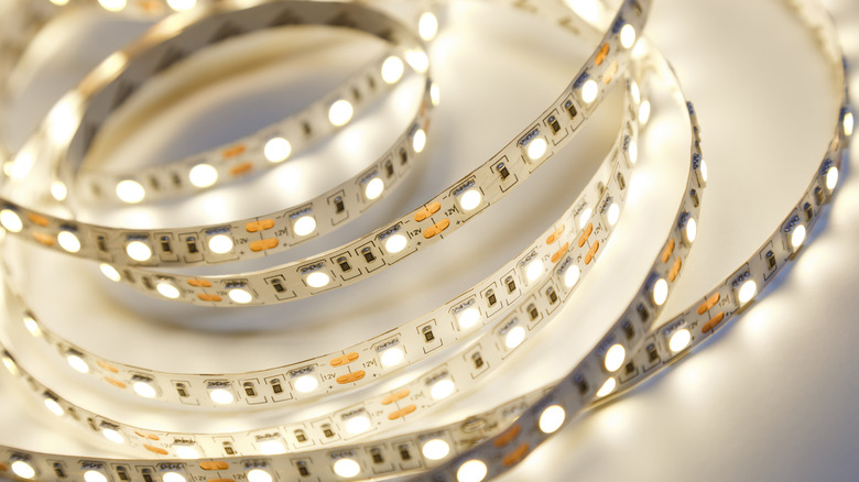 closeup of a lighting strip