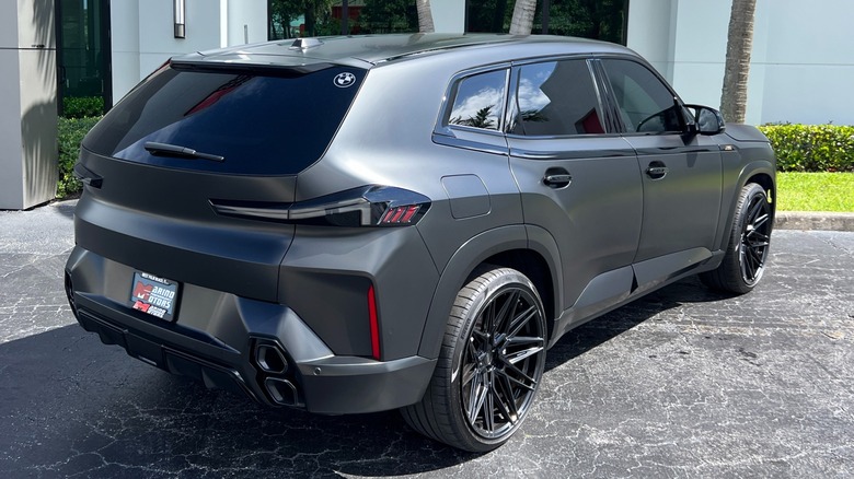 A 2024 BMW XM with stock matte paint