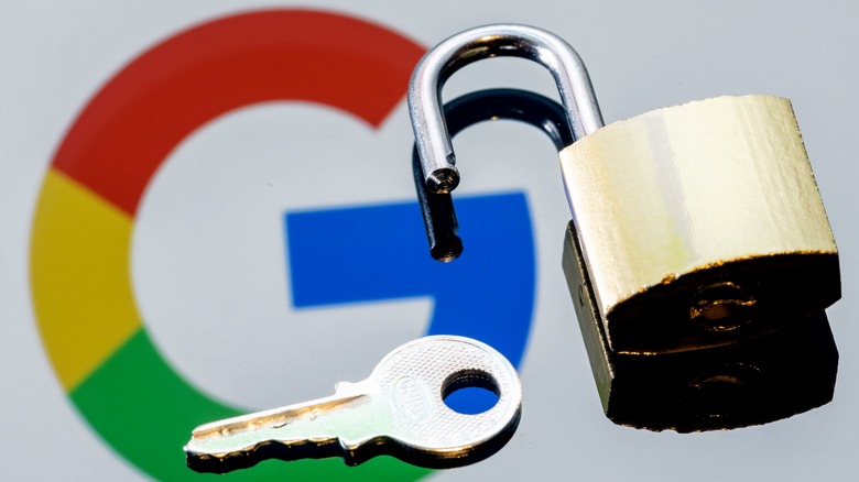 google security logo lock key