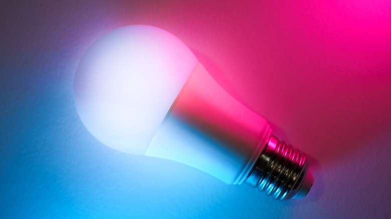 A smart bulb in its on state