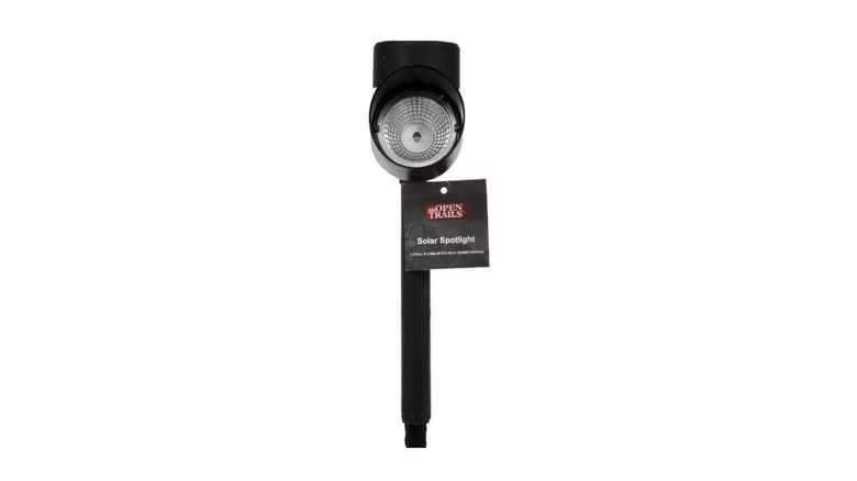 Picture of Dollar General solar light displaying Open Trails tag