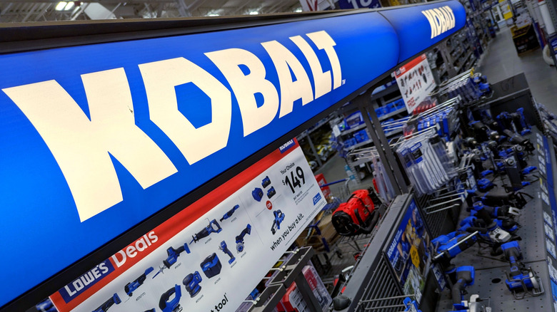 Kobalt Power Tools Hardware Logo Brand Display