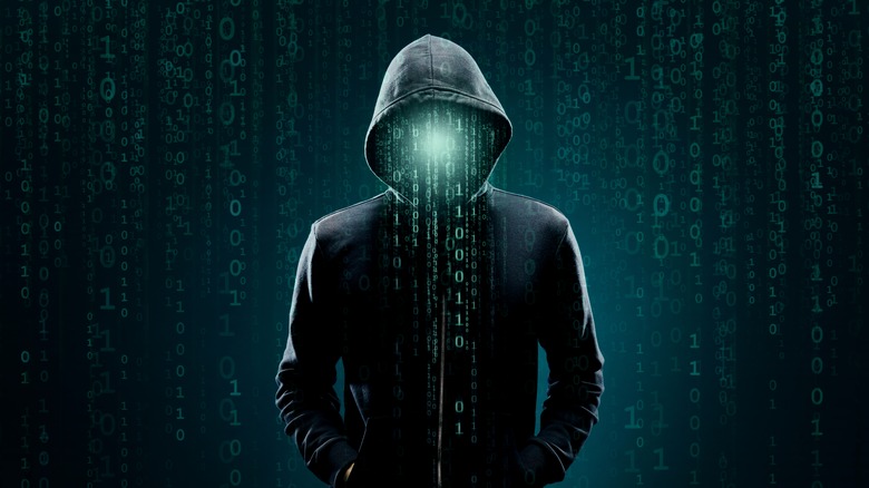 illustration of a hacker