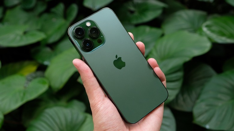 iPhone 13 Pro in green color.