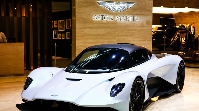 Aston Martin Valkyrie on display