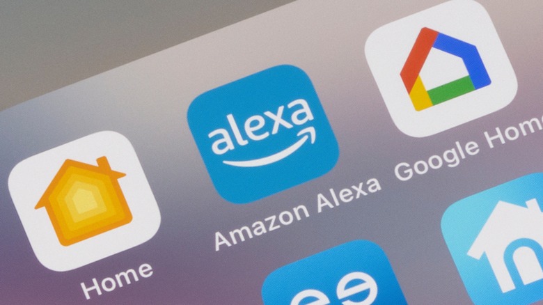 Alexa app icon on iPhone