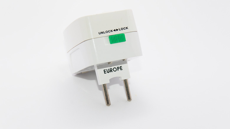 Travel adapter for use in Europe