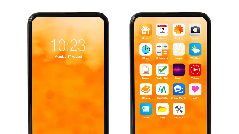 Apps on a smartphone 