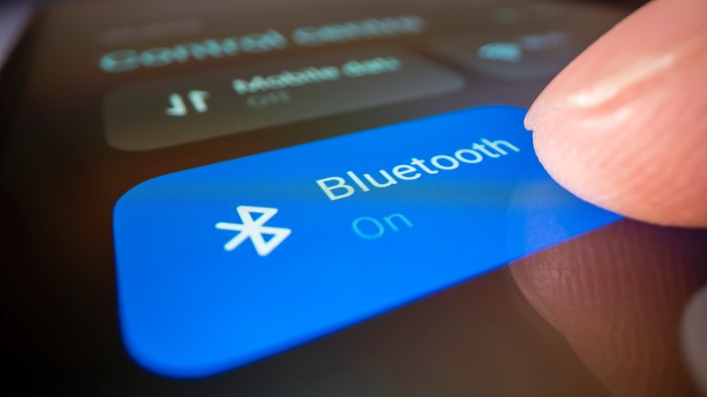Bluetooth smartphone setting menu
