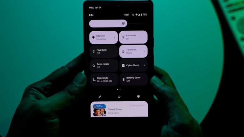 google pixel notifications shade