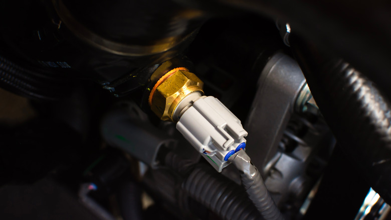 A car engine oil pressure sensor