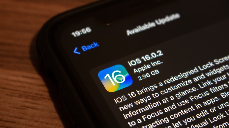 iPhone iOS 16.0.2 update setting