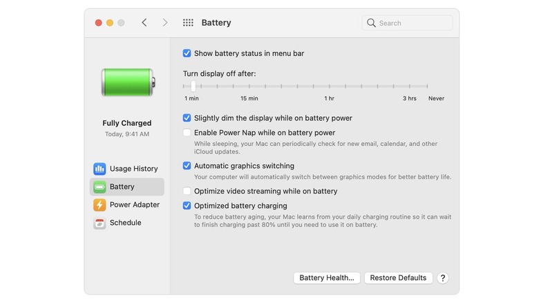 MacBook automatic graphics switching settings