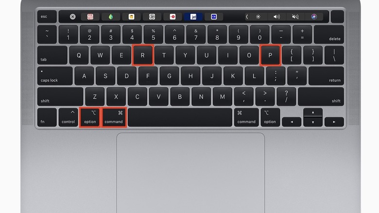MacBook NVRAM reset key combinations