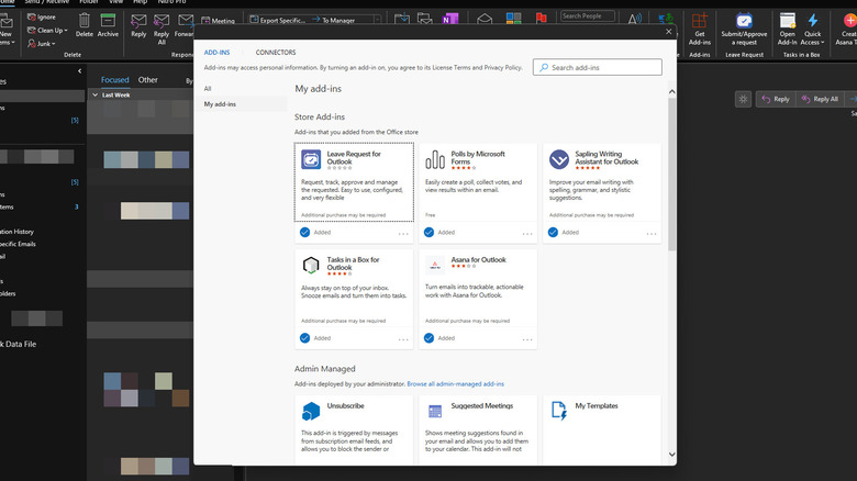 outlook add-ins