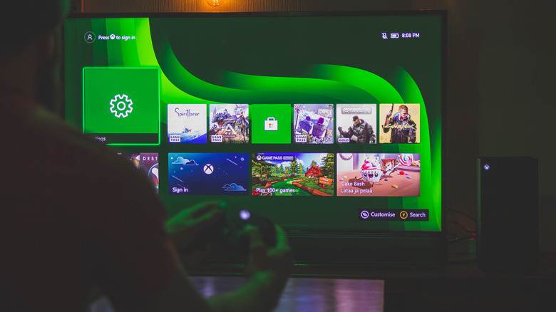 Playing Xbox Series X on TV
