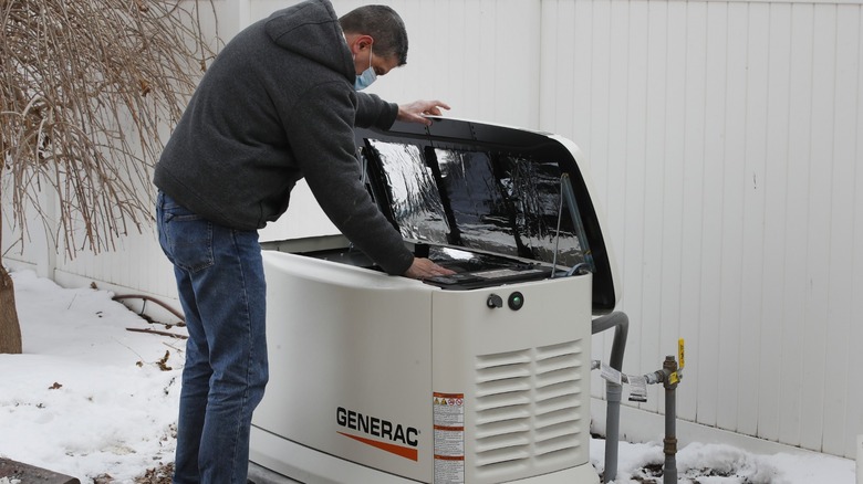 Installing home propane generator