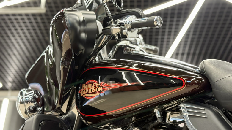 Fuel tank of a Harley-Davidson motorcycle