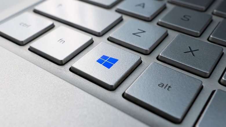 Windows key on laptop keyboard