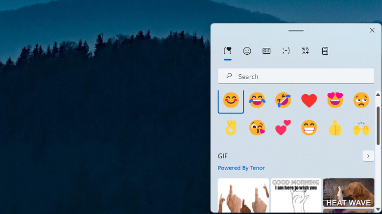 emojis and gifs in windows 11