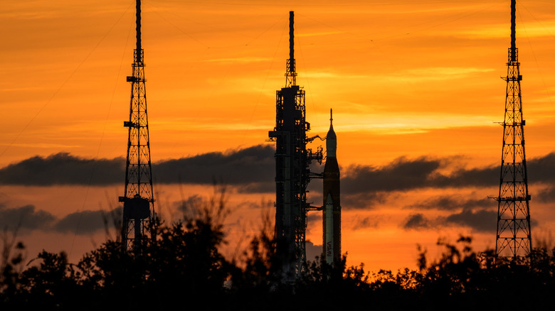 SLS during launch prep