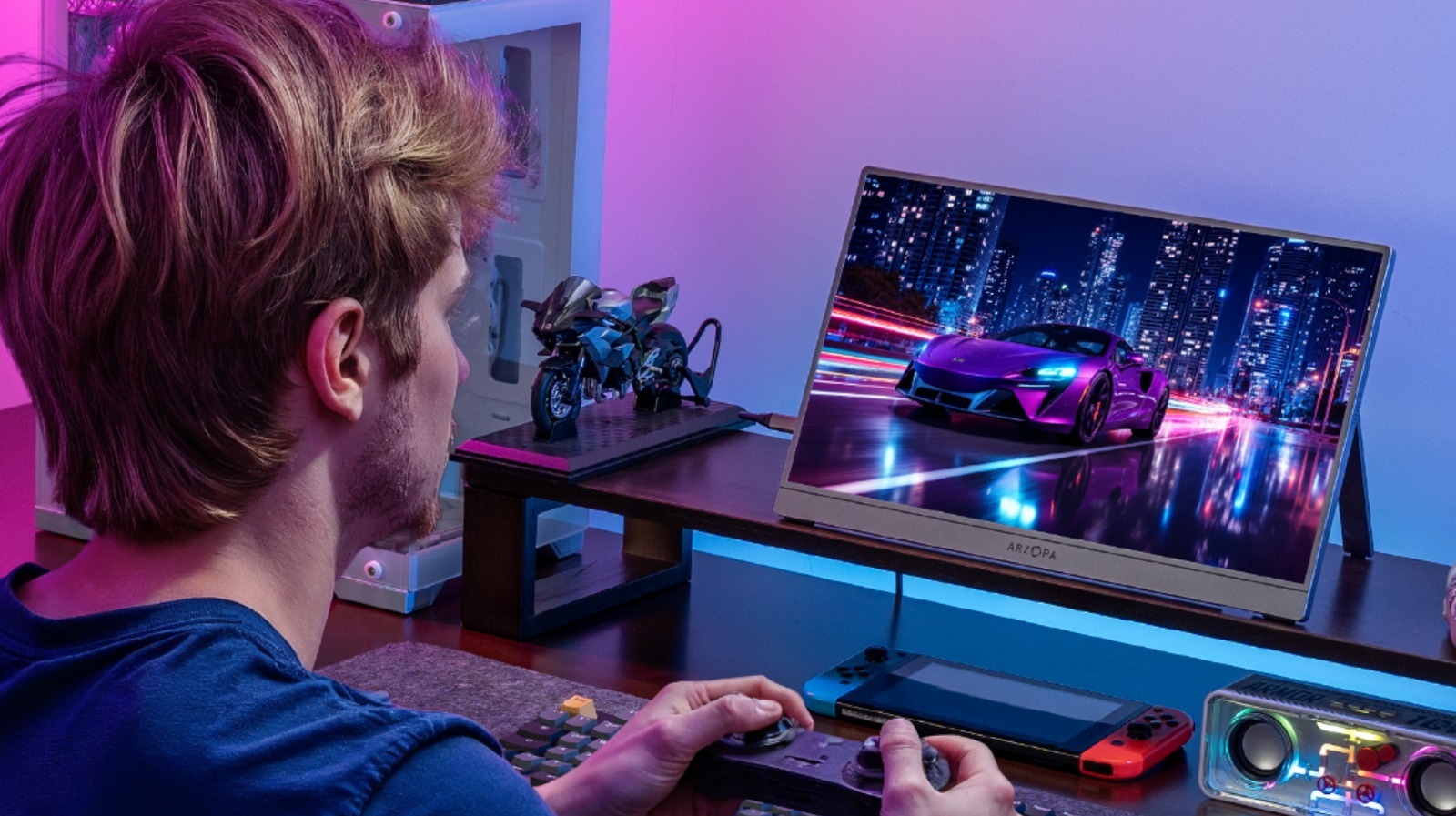 Work Or Play From Anywhere With The Arzopa Z3FC Portable Monitor - SlashGear