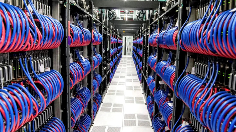 A look at part of the Frontier supercomputer