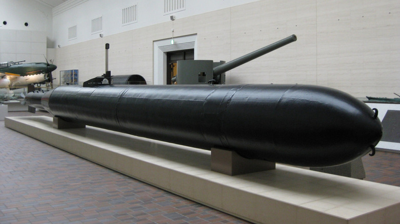 Type 1 Kaiten torpedo on display