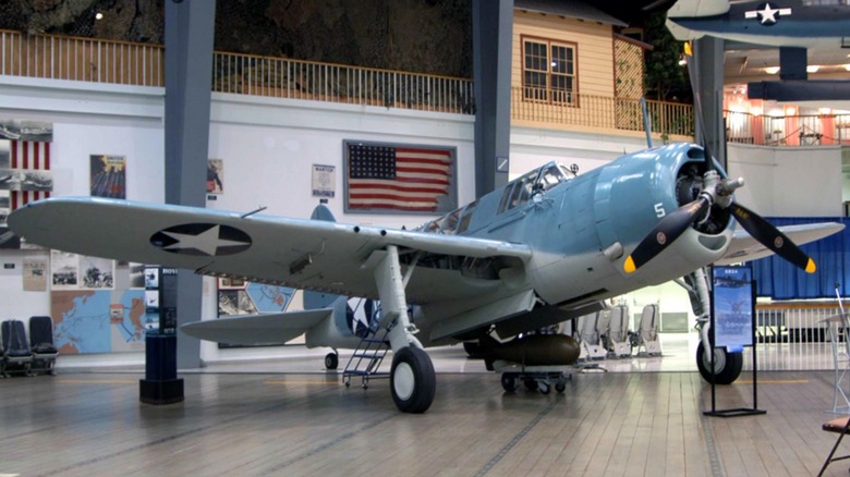 The SB2A of the National Museum of Naval Aviation.