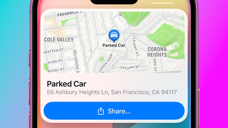 An iPhone showing Apple Maps in a Siri window