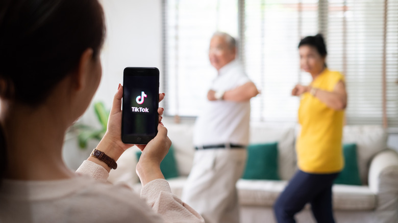People dancing for TikTok
