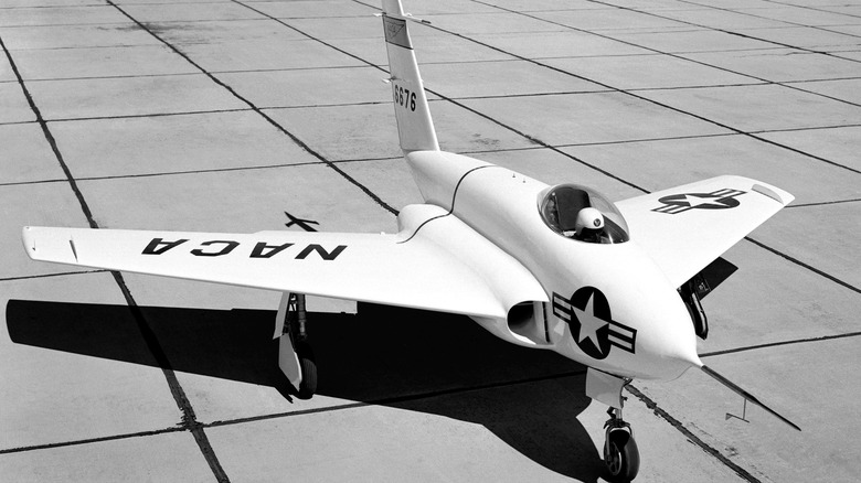 Northrop X-4 Bantam on the ramp