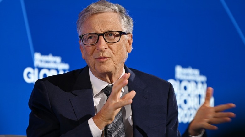 Bill Gates speaking at the Global Forum 2025